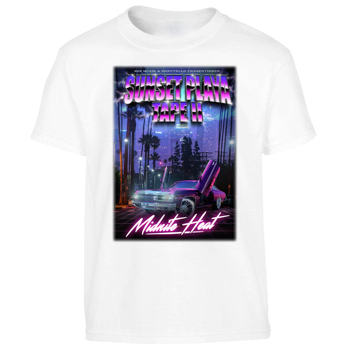 Bild von Sunset Playa Tape ll 'Midnight Heat' - SHIRT [weiß]